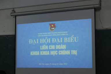 ĐẠI HỘI LIÊN CHI ĐOÀN KHOA KHOA HỌC CHÍNH TRỊ NHIỆM KỲ 2022 - 2024